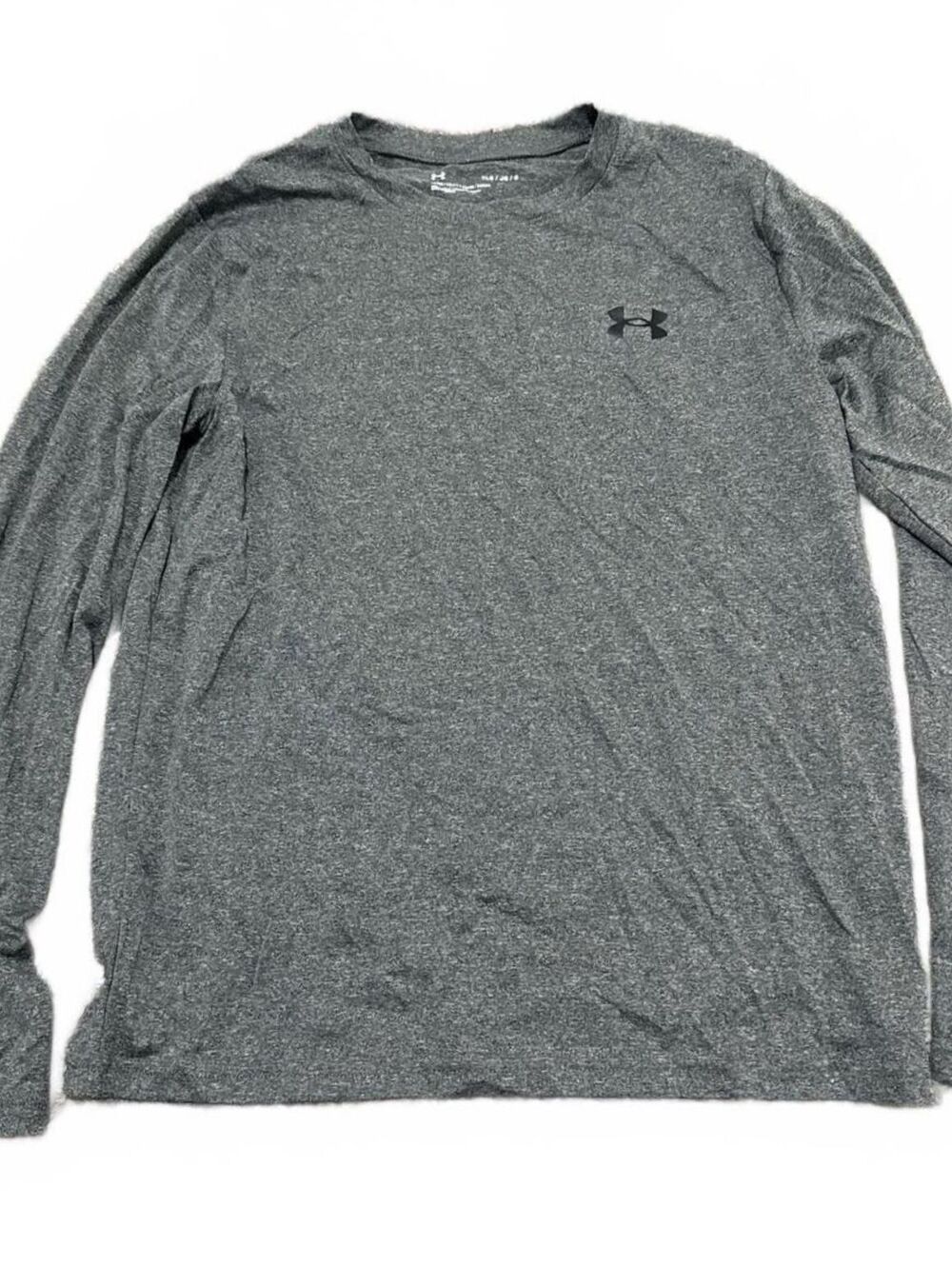 Under Armour Gray Long Sleeve Shirt - Boys Large